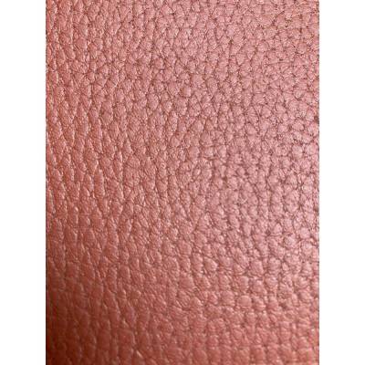 Coupon 7,30 m hochwertiges Kunstleder in Rotbraun / Terracotta – 1,40 m breit – Robustes Möbel- & Taschenleder