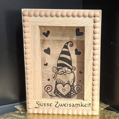Deko-Holzbox für LED-Lichterketten