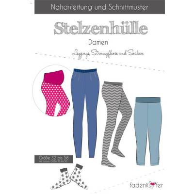 Fadenkäfer Papierschnittmuster Stelzenhülle Damen