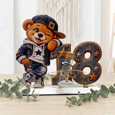 Geldgeschenk 18. Geburtstag Mann – personalisiert mit Wunschname