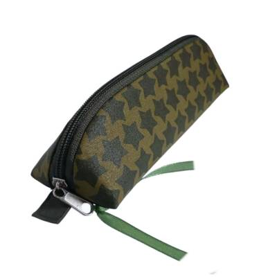 Federtasche Kosmetiktasche Schminktäschchen Sterne KHAKI