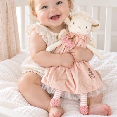 Schutzengel baby personalisiert - Schnuffeltuch mit Namen - Schmusetuch schutzengel - kuscheltier zur geburt - Taufe