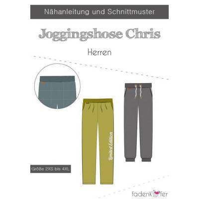 Fadenkäfer Papierschnittmuster Jogginghose Chris HERREN