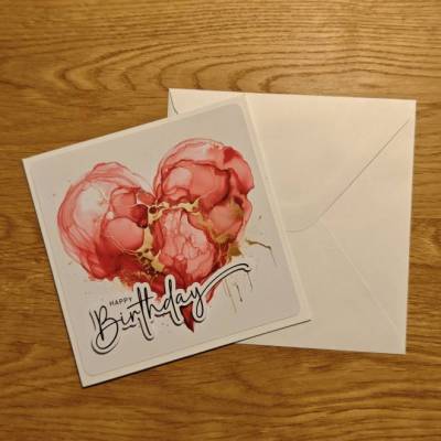 Glückwunschkarte zum Geburtstag - Happy Birthday