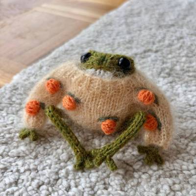 Süßer handgemachter Frosch