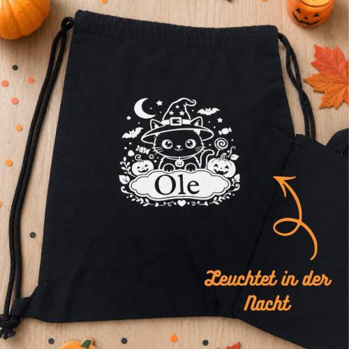 Personalisierte Halloween Süßigkeiten Tüten, Halloween Beutel Kinder, Halloween Stofftasche für Süßigkeiten, Süßigkeiten