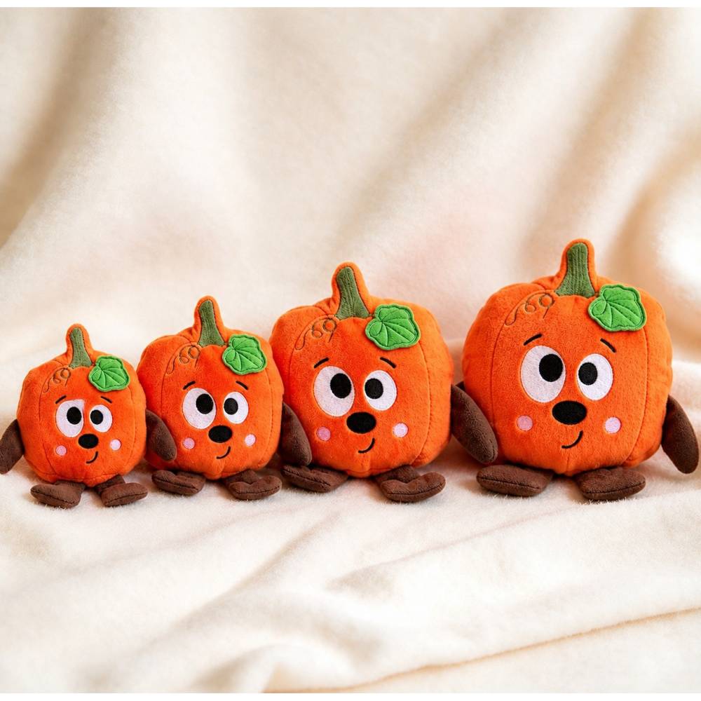 Stickdatei Lustiger Kürbi  – ITH Kuscheltier Set 26150 | 4 Größen für Stickmaschine Bild 1
