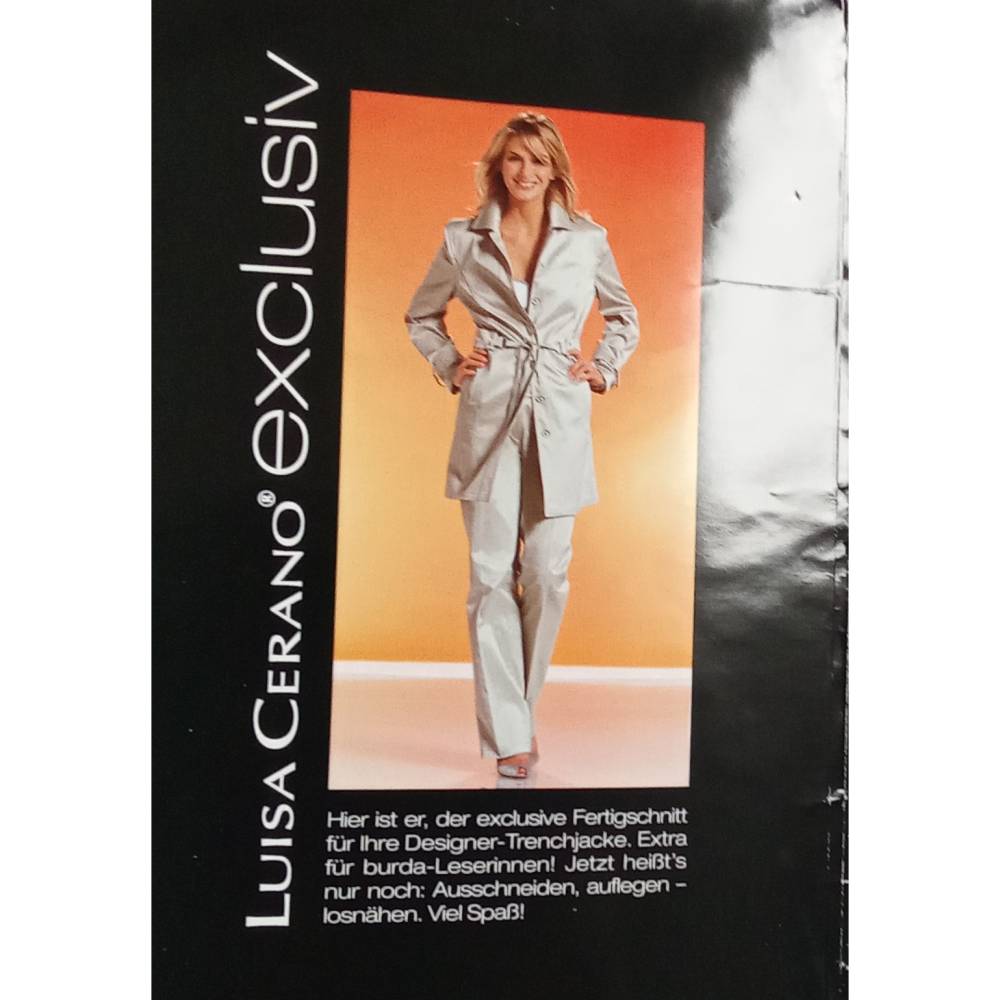 Luisa Cerano Designer-Schnitt by Burda Trenchjacke Jacke Gr. 34-44 exclusiv Bild 1