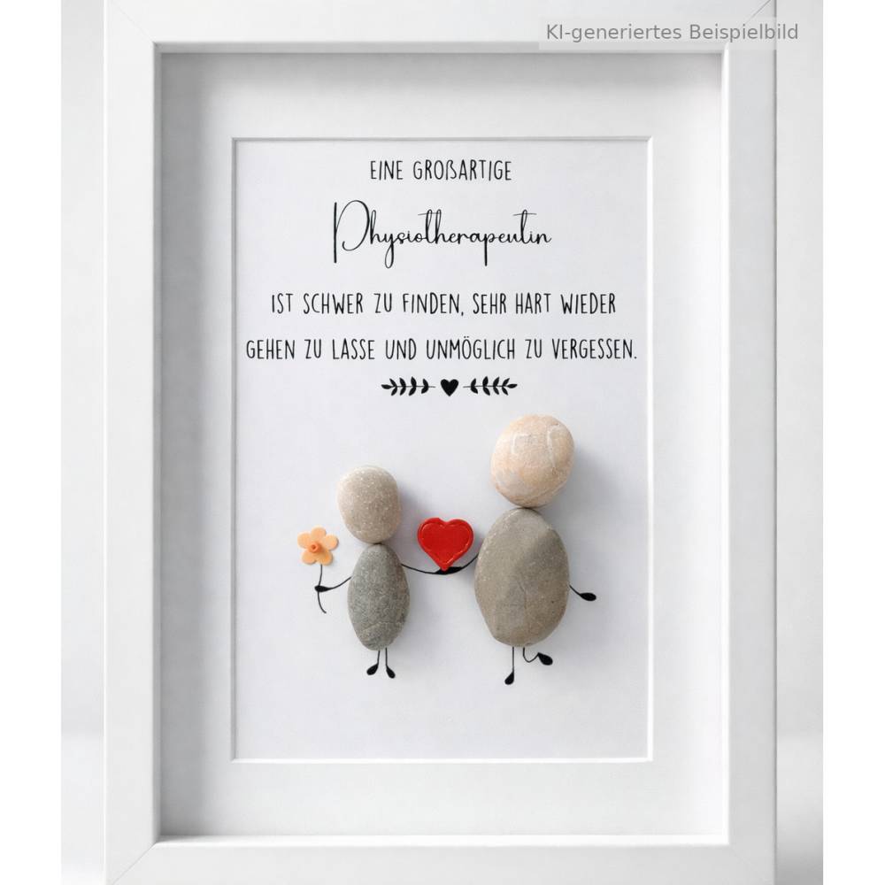 Steinbild Großartige Physiotherapeutin – Geschenk Arzt & Abschied Bild 1