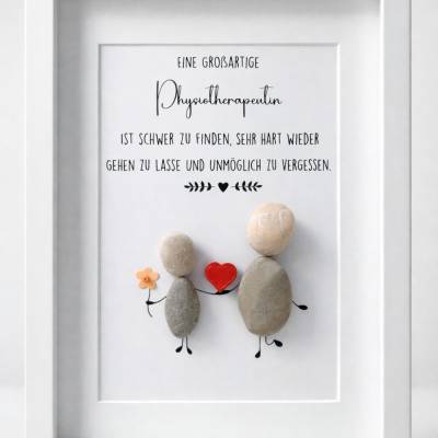 Steinbild Großartige Physiotherapeutin – Geschenk Arzt & Abschied