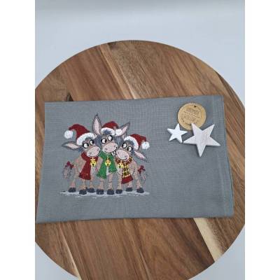 Küchenhandtuch Esel Weihnachten