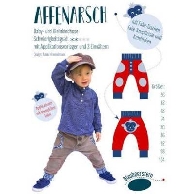 PAPIERSCHNITTMUSTER "Affenarsch" von Blaubeerstern