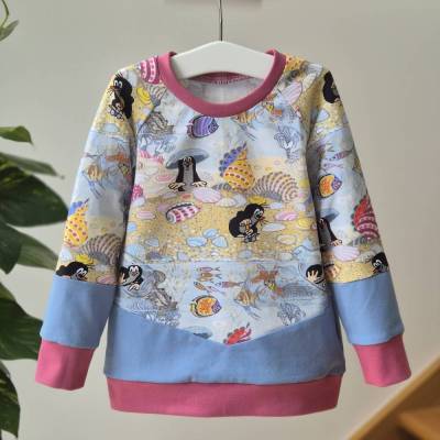 Maulwurf Pauli Langarmshirt für Kinder | Maritimes Jerseyshirt | Handgenäht in verschiedenen Größen