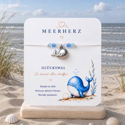 MEERHERZ Minis- Glückswal– Ein kleiner Glücksbringer vom Meer