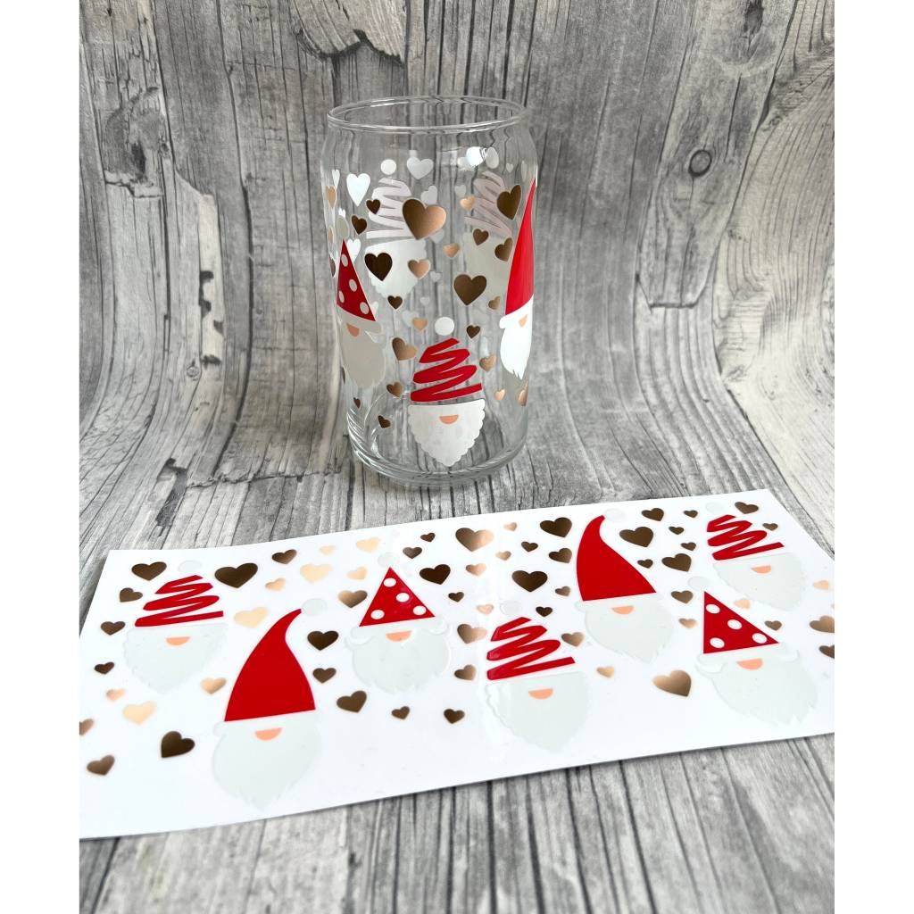 Rub-On I Rubon Weihnachten, WEIHNACHTSGLAS diverse Motive zur Auswahl, Gr. XL, Weihnachten, Weihnachtsglas