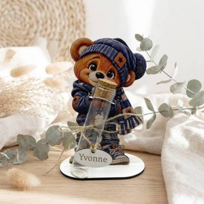Geldgeschenk Mann – personalisiertes Teddy Geschenk mit Wunschname