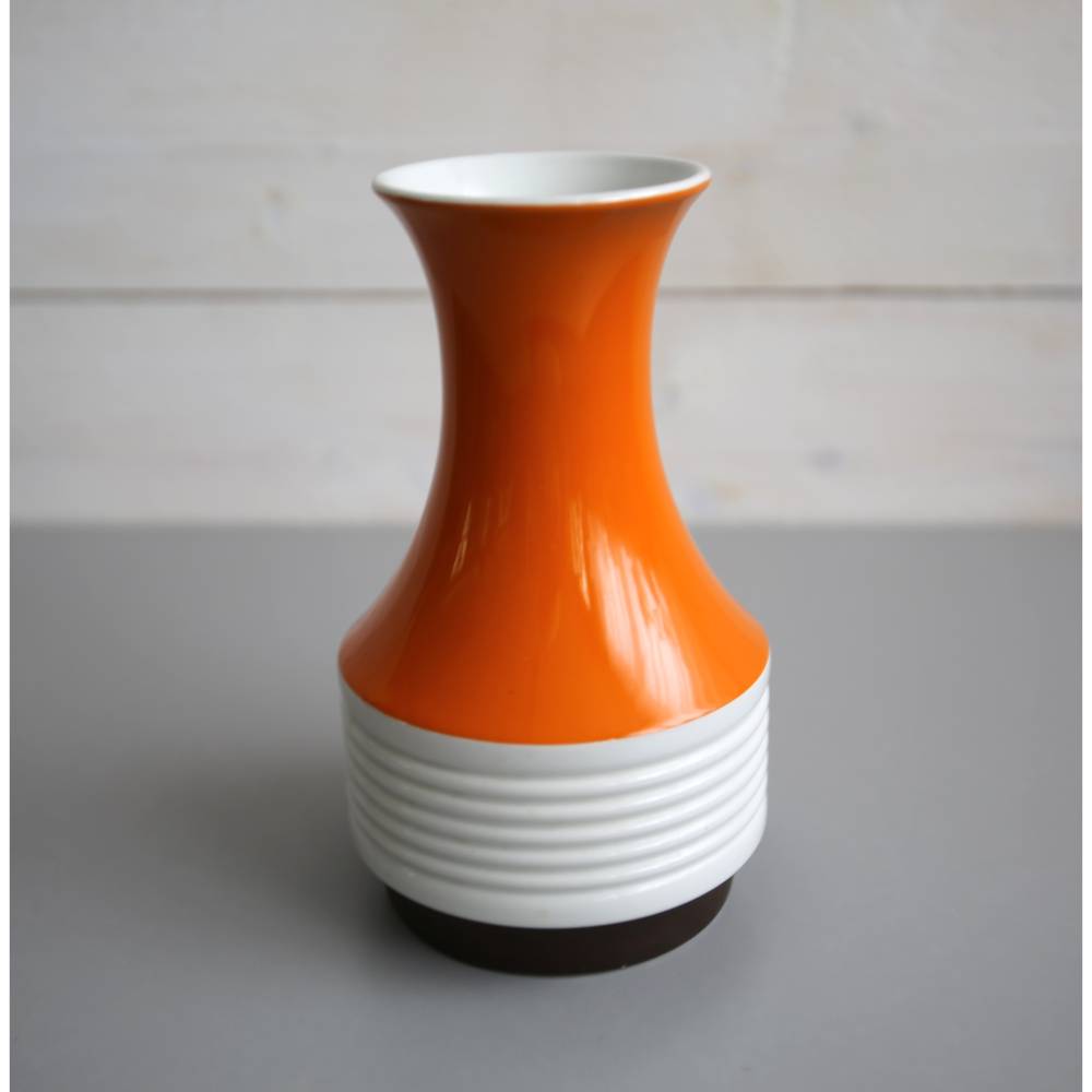 Mid Century Vase Arzberg orange 70er Jahre