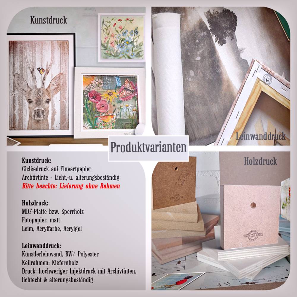 SINGVÖGEL, Wandbild auf Holz, Leinwandbild oder Kunstdruck Poster. Geschenk Wandkunst Vogel in gelb im Vintage Style Bild 8