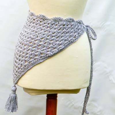 Dreiecktuch gehäkelt Hüftbandana Sarong Pareo Bandana