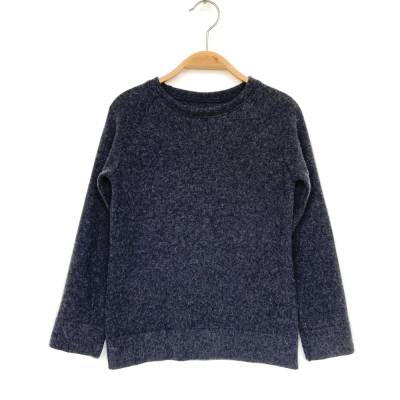 Kaschmirpullover Größe 116 dunkelgrau / Upcycling Kinderpullover 100% Kaschmir 