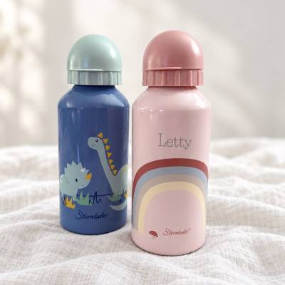 Trinkflasche personalisiert Kinder - Trinkflasche mit Namen - Wasserflasche Jungen Mädchen - Sterntaler Trinkflasche