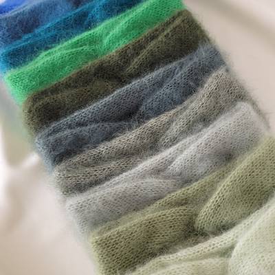 Gestrickte Stirnband Mohair Wolle warm Winteraccessoires Damensccessoires Geschenkidee