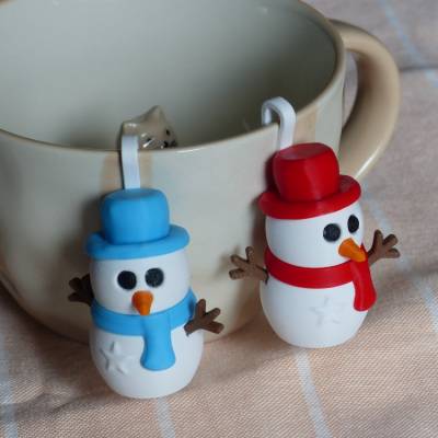 Schneemann Frosty Tassenmarkierer, Für Gemütliche Winterabende mit einem schönen Getränk