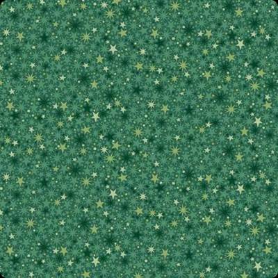The Nutcracker - by Makower UK Twinkle Green - Weihnachtsstoff mit kleinen Sternen