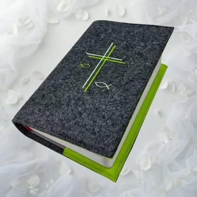 Gotteslobhülle Filz Ichtys Kreuz