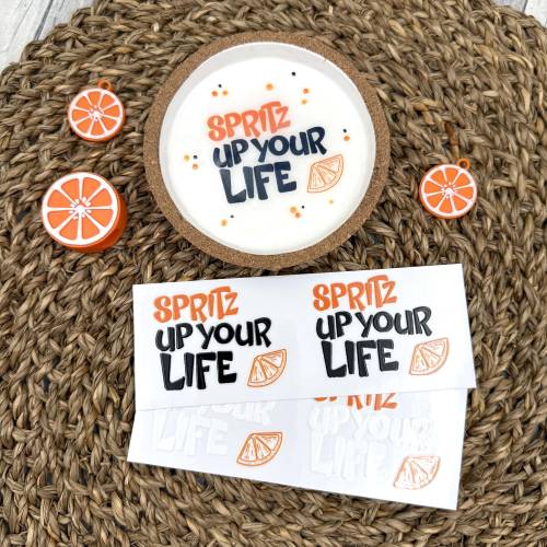 Rub-On,  Einzel-Motive Rub Ons "Spritz up your life", 2er-Set, bunt, Sommer, Sommergetränk, Holy Spritz Rub On Sticker  