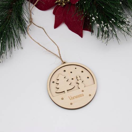 Holzanhänger Weihnachten/Schneemann