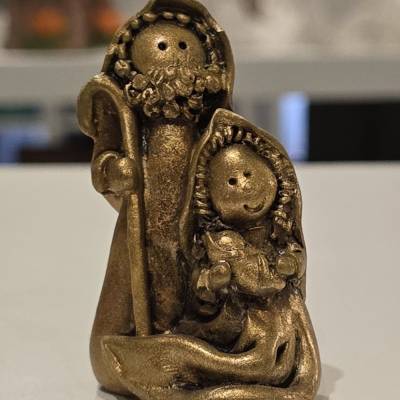Skulptur - Josef und Maria mit Jesuskind -