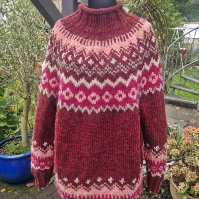 Pullover aus Islandwolle ***Norweger**plussize bis XXXL