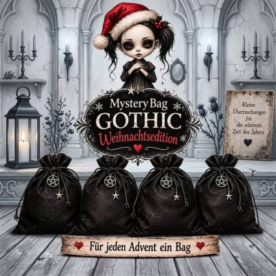 Gothic Advent Mystery Bag Weihnachtsedition – 4 Überraschungen für die Adventssonntage 