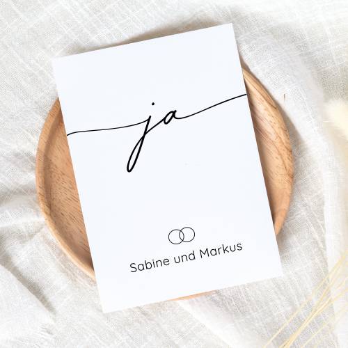 Hochzeitskarte mit Namen personalisiert, Karte zur Hochzeit für das Brautpaar, Hochzeitsglückwünsche, Wir heiraten, A6