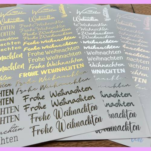 Kerzentattoo Weihnachten, METALLIC, Frohe Weihnachten, A4,  Wasserschiebefolie, Kerzentattoo Weihnachten, Advent
