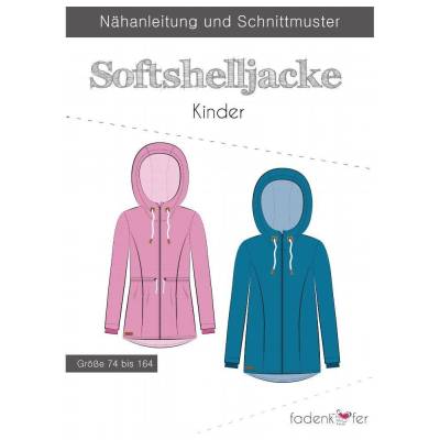 Fadenkäfer Papierschnittmuster Softshelljacke Kinder