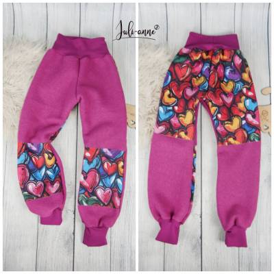 Walk Hose Pink mit Softshell-Verstärkung (verschiedene Motive)