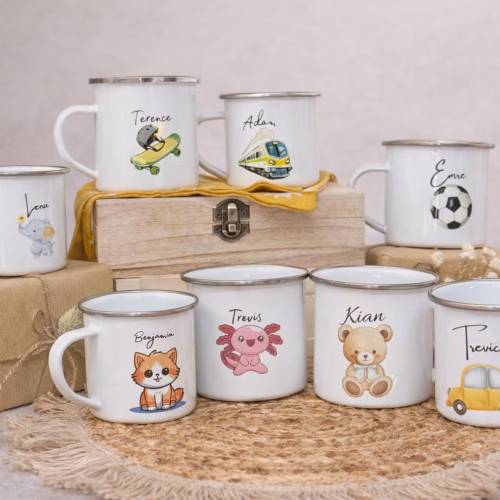 Emaille Tasse mit Namen