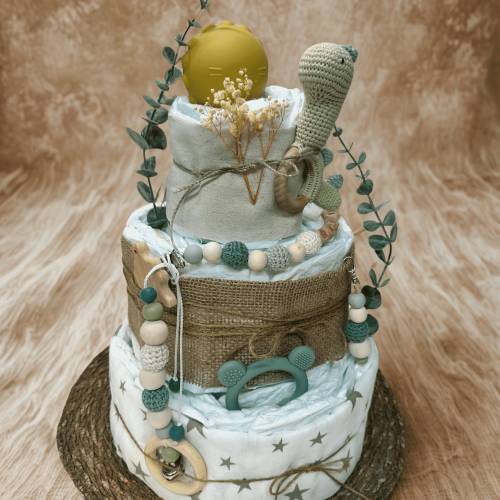 Windeltorte „Kleiner Rex“ – Dino, neutral