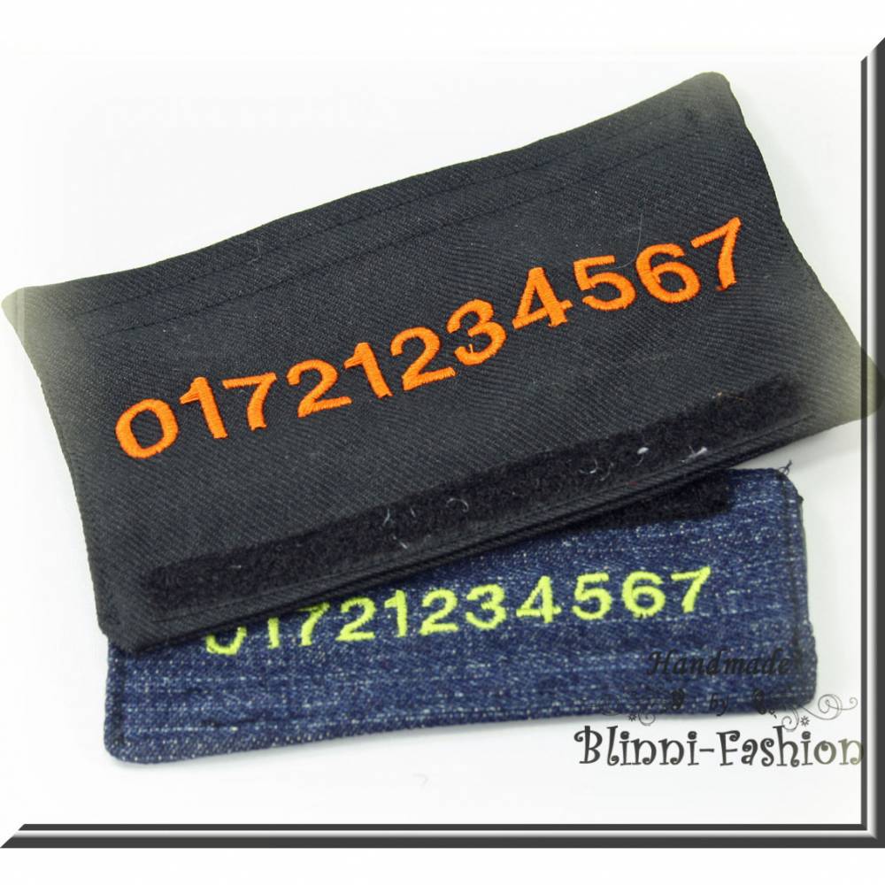 Telefonnummer-Label fr das Halsband oder Geschirr, Hundehalsband,  Handynummer, Sicherheit fr Hund
