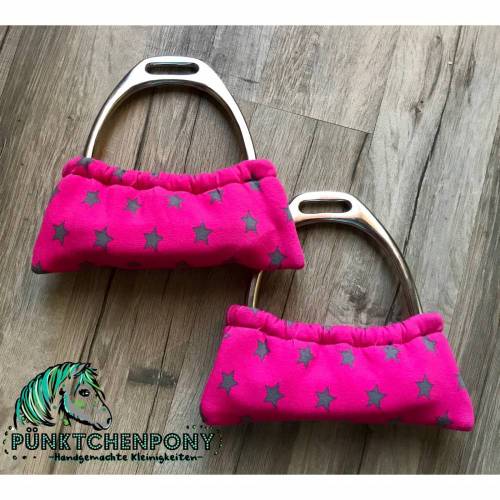 Steigbügelsneakers „Pinke Sterne“