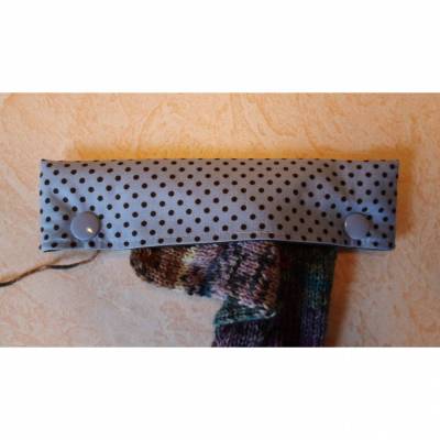 Nadelsafe, Lavendelblau mit Punkten, Nadelspiel Garage, Nadelspiel Safe, Nadeltasche 15