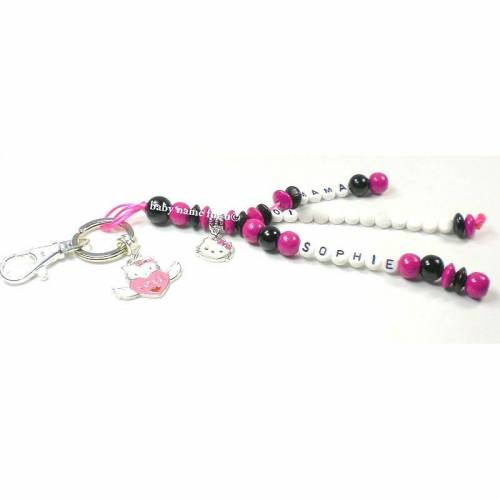 Schlüsselanhänger mit Namen Notfallanhänger MAMA SOS Taschenbaumler Katze