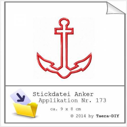 Stickdatei Anker Nr. 173 Applikation