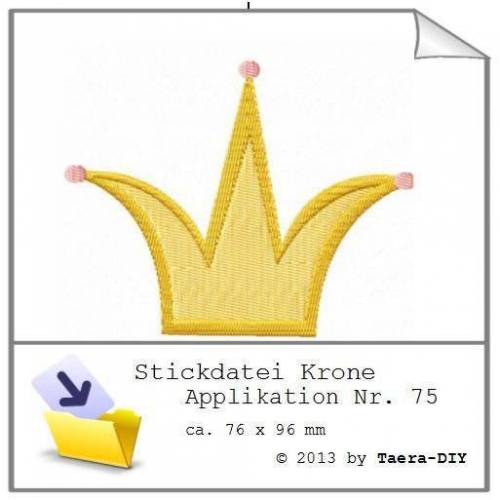 Stickdatei Krone Nr. 75 Füllstich
