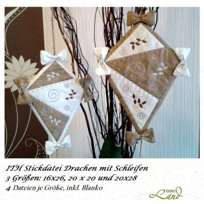 ITH Stickdatei Drachen Set