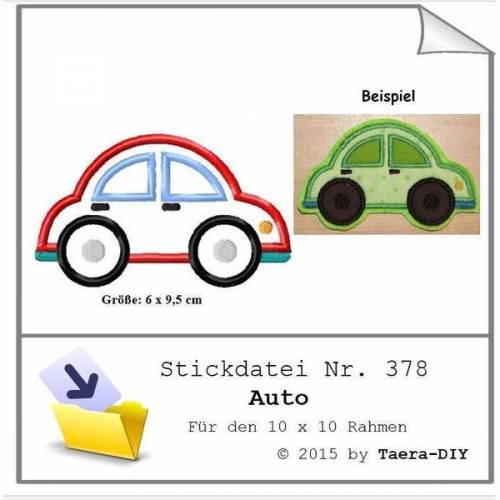Stickdatei Auto Nr. 378