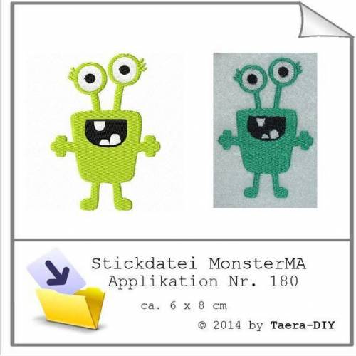 Stickdatei Monster  Nr. 180