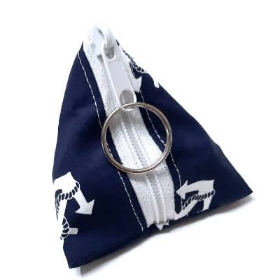 Schnullertasche, Pyramidentasche maritim 
